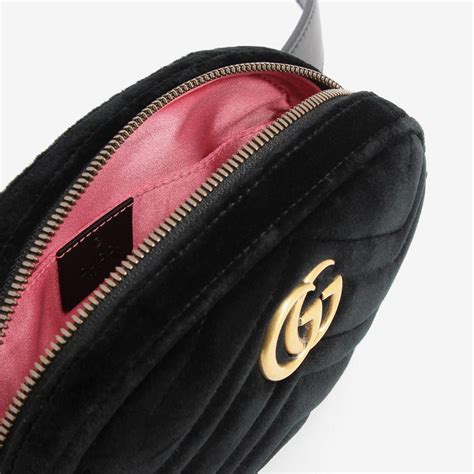 gucci rubin velvet bag|Gucci marmont belt bag velvet.